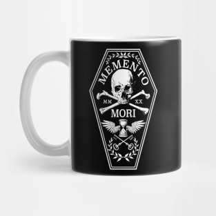 Memento Mori in White Mug